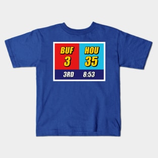 Buffalo vs. Houston • The Comeback Game Kids T-Shirt